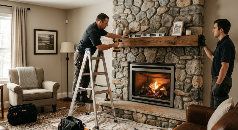 Fireplace Mantel Installation in Wilmington, NC
