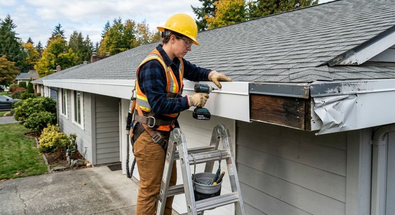 Garage Fascia Repair in Alpharetta, GA