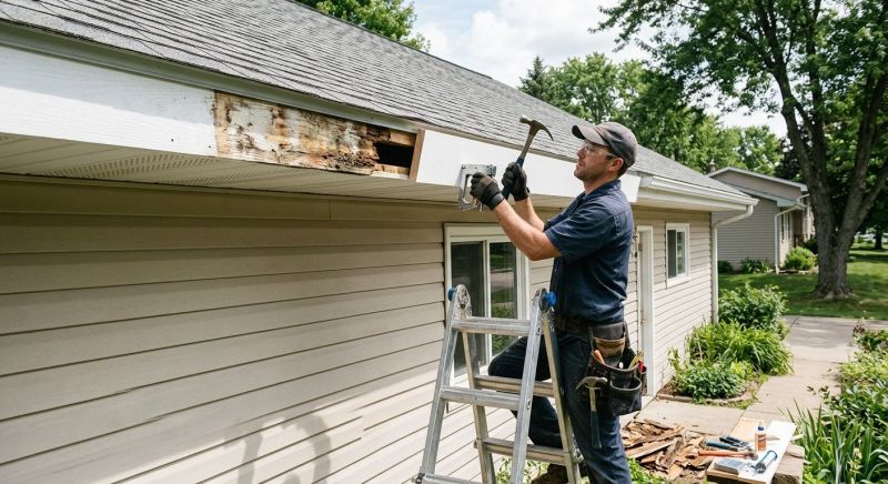 Metal Fascia Repair in Conroe, TX