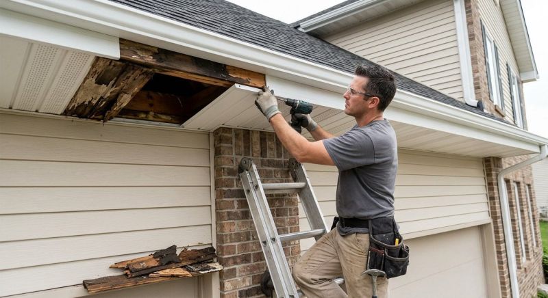 Soffit Damage Repair in Alpharetta, GA